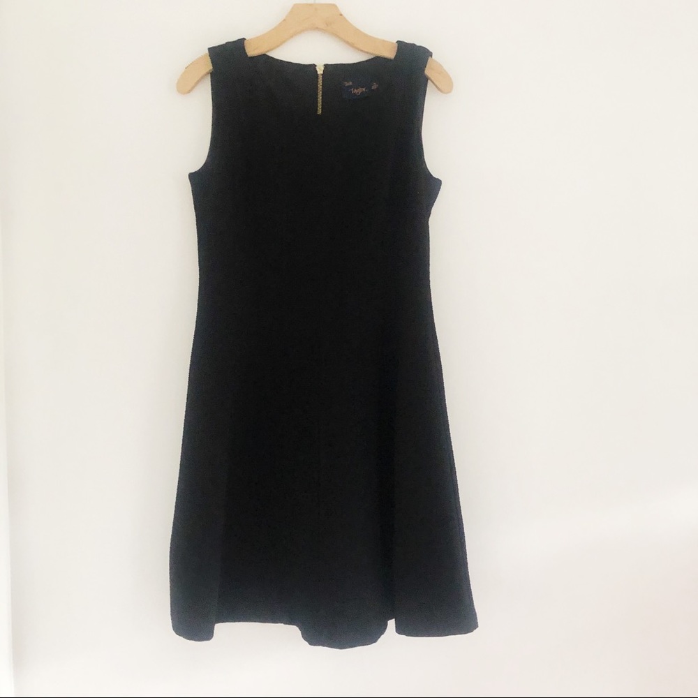 Just Taylor Black Textured Dress